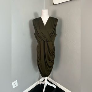 GRACE KARIN dress midi green size 3XL